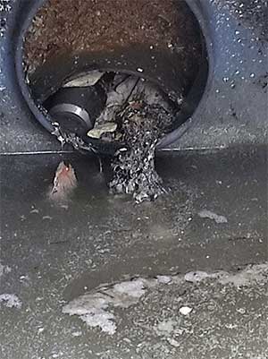déconnexion de la canalisation