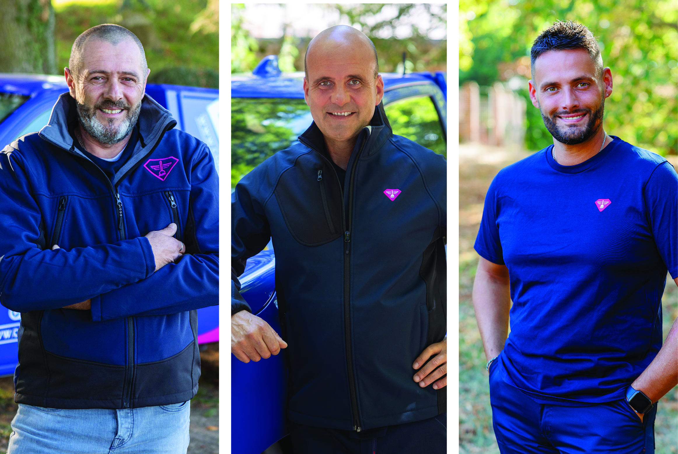 Portraits de Bruno, Paul et Frédéric, 3 déboucheurs du Var