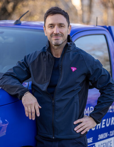 Portrait de Frédéric déboucheur sur le secteur de Bordeaux Ouest