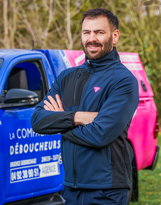 Portrait de Romain, déboucheurs dans les Alpes-Maritimes