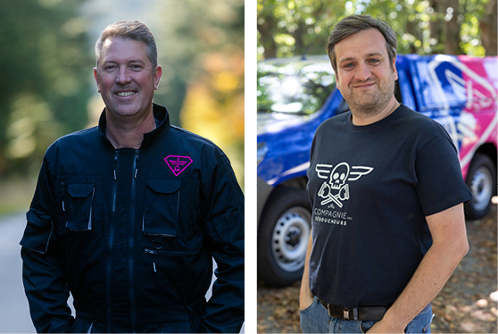 Portraits des 2 franchisés de la Compagnie des Déboucheurs qui interviennent dans les Bouches-du-Rhone