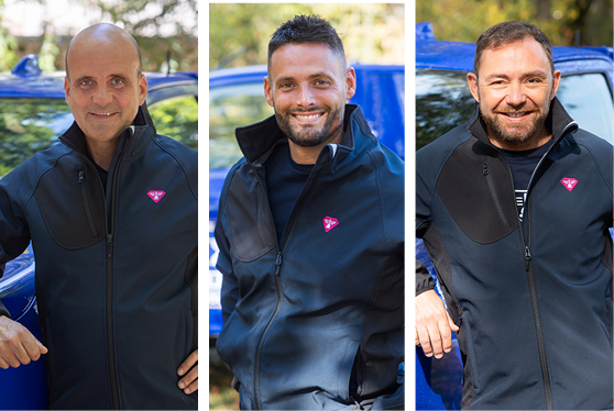 Portraits des 3 franchisés de la Compagnie des Déboucheurs qui interviennent dans le Var