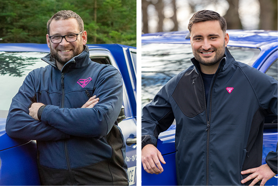 Portraits de Sébastien et Thomas, déboucheurs de l'Allier